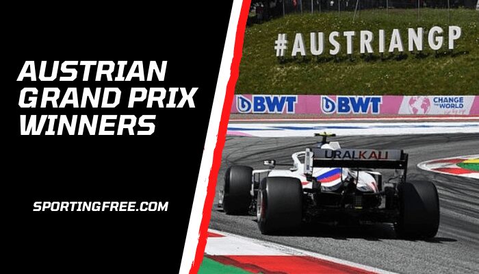 F1 Austrian Grand Prix Winners